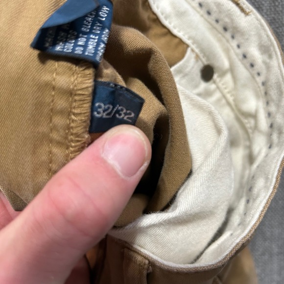 Polo Ralph Lauren Mens 32x32 Tan Khaki Chino Pants Straight Leg 100% Cotton - Picture 5 of 10